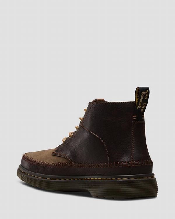 Dr Martens Pánské Chukka Boty Flloyd Suede Hnědé Tmavě Hnědé, CZ-132897